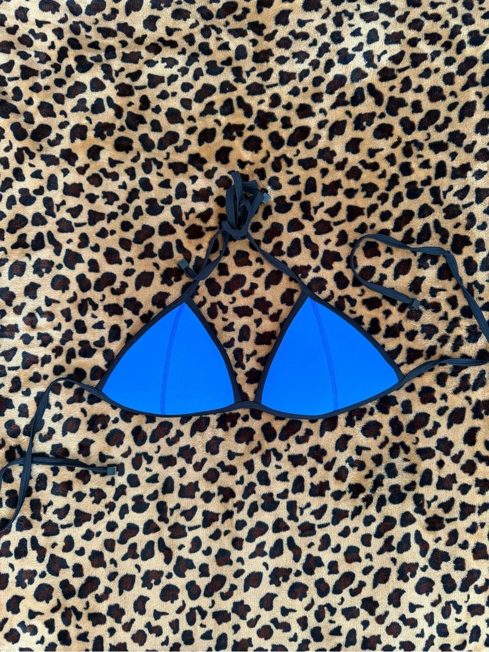 Triangl swimwear Blue, Black, & White OG 2010s Bikini Set